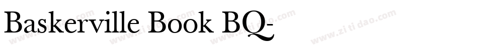 Baskerville Book BQ字体转换